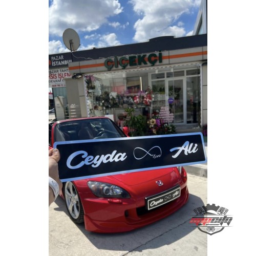 Kişiye Özel Pleksi İsimli 3D Dekor Plaka